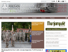 Tablet Screenshot of marijampole.lt